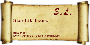 Sterlik Laura névjegykártya